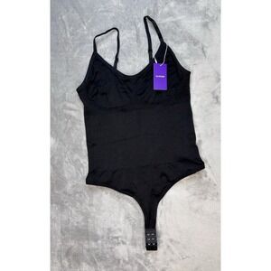 Hey Shape Snatched Thong Bodysuit in Black Extra Large